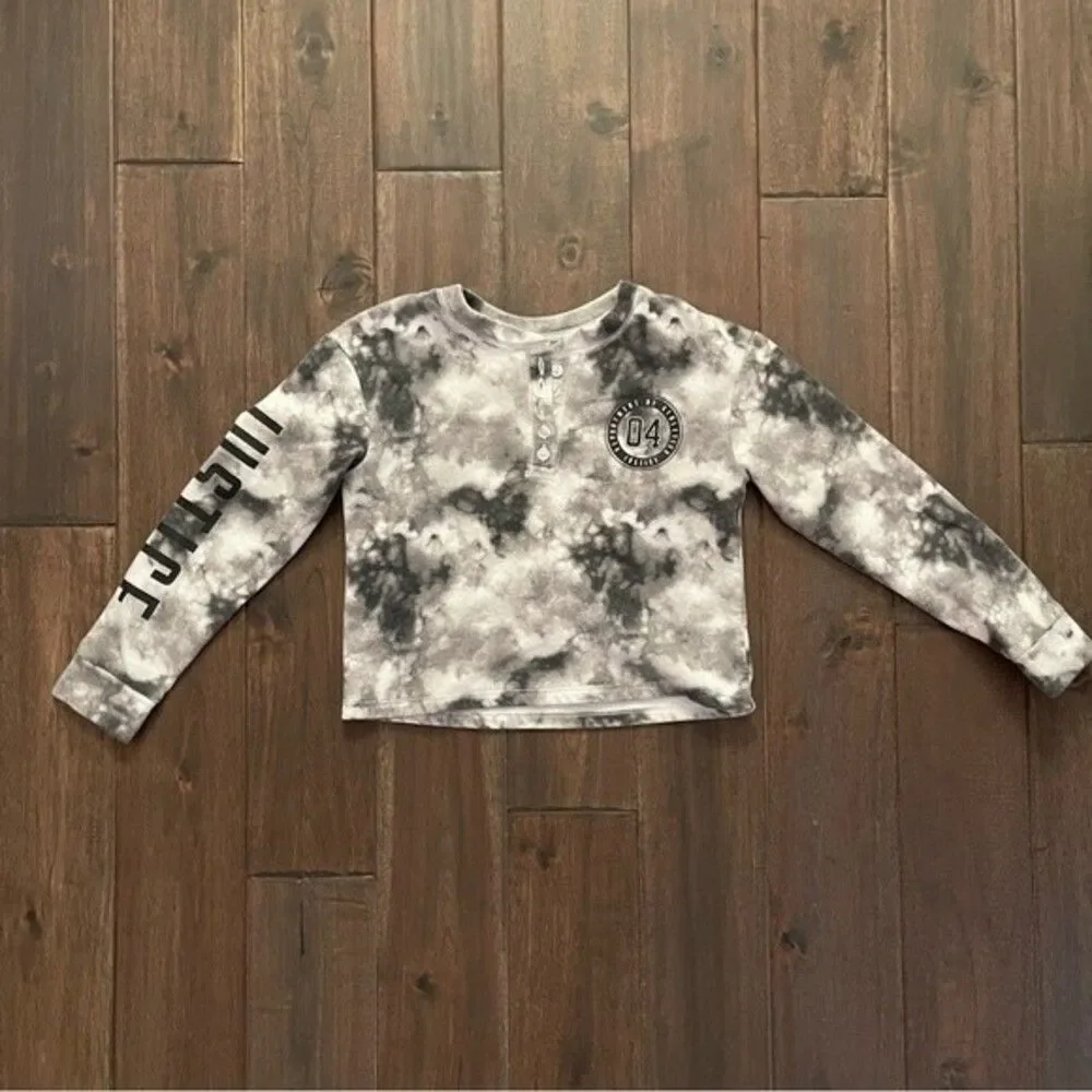Justice Active Tie Dye Cropped Girls Sweatshirt 7